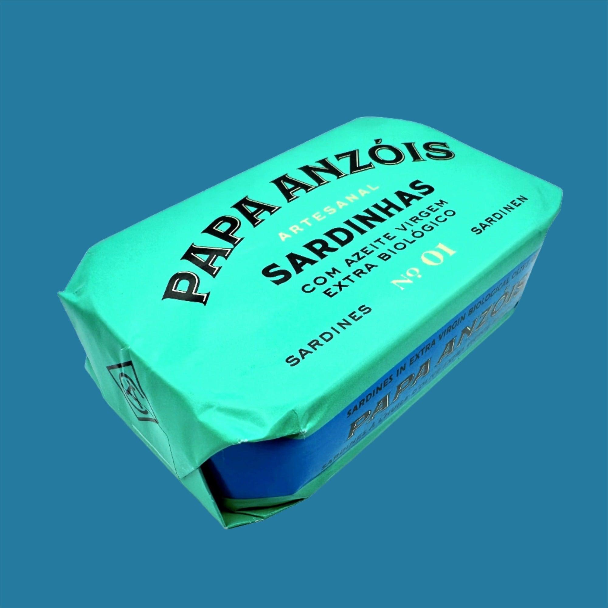 Sardinės ekologiškame ypač tyrame pirmojo šalto spaudimo alyvuogių aliejuje (BIO) | Papa Anzóis