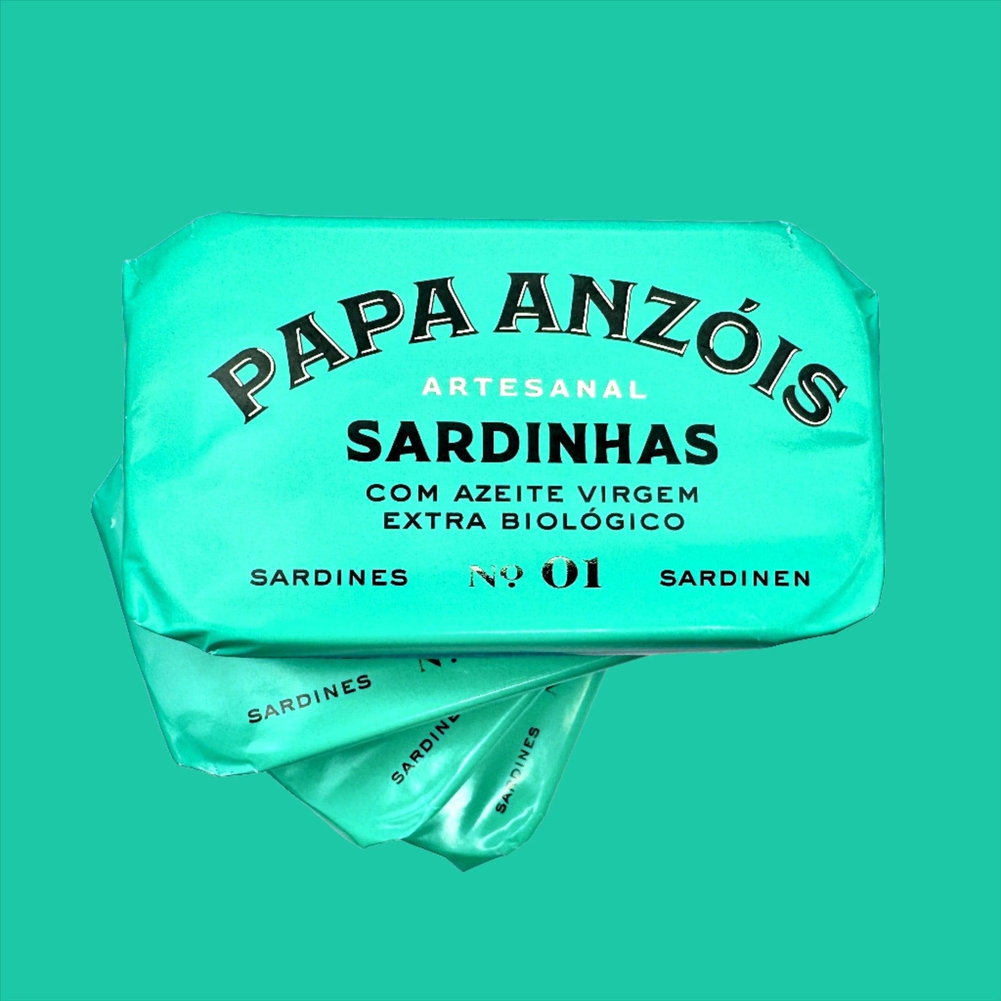 Sardinės ekologiškame ypač tyrame pirmojo šalto spaudimo alyvuogių aliejuje (BIO) | Papa Anzóis