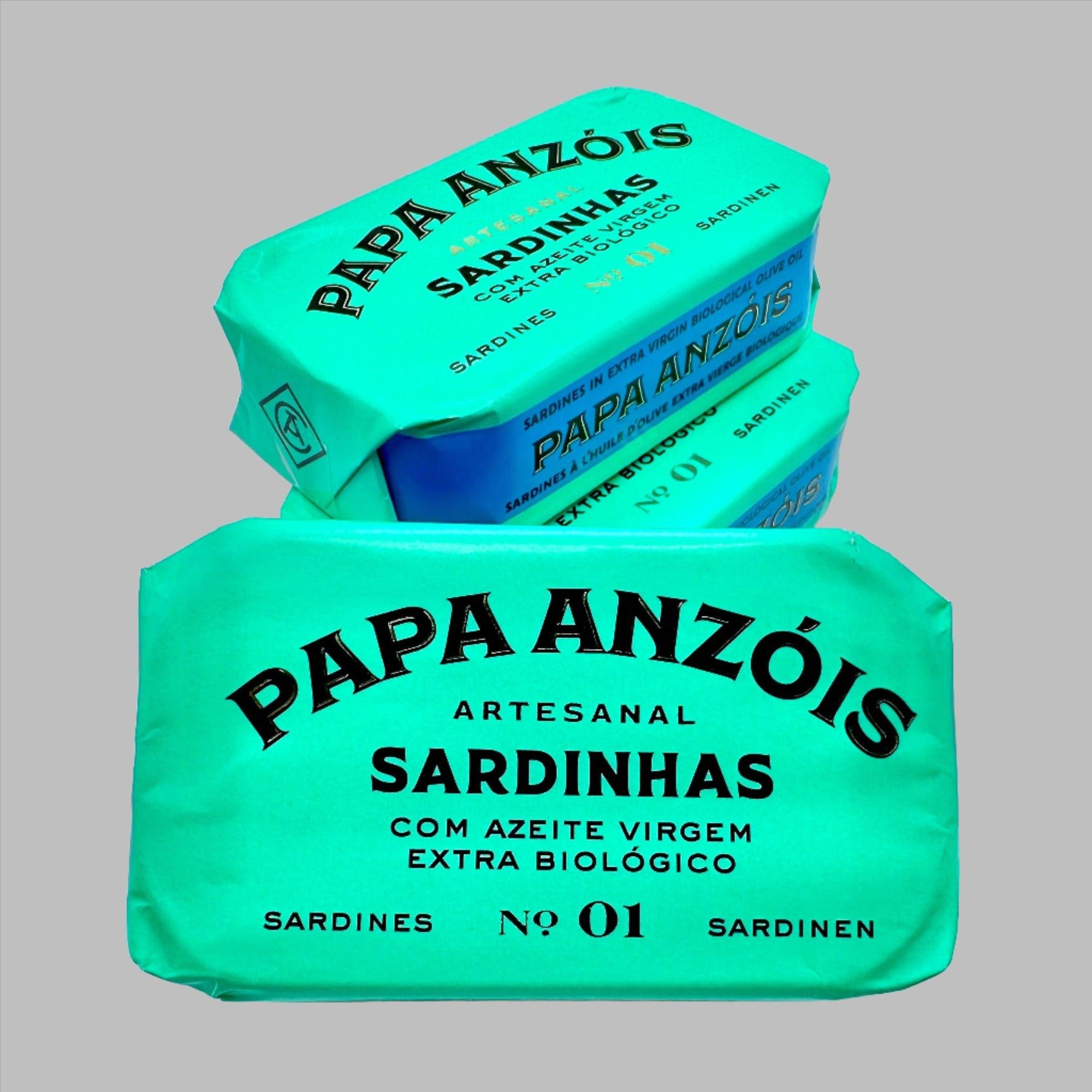 Sardinės ekologiškame ypač tyrame pirmojo šalto spaudimo alyvuogių aliejuje (BIO) | Papa Anzóis