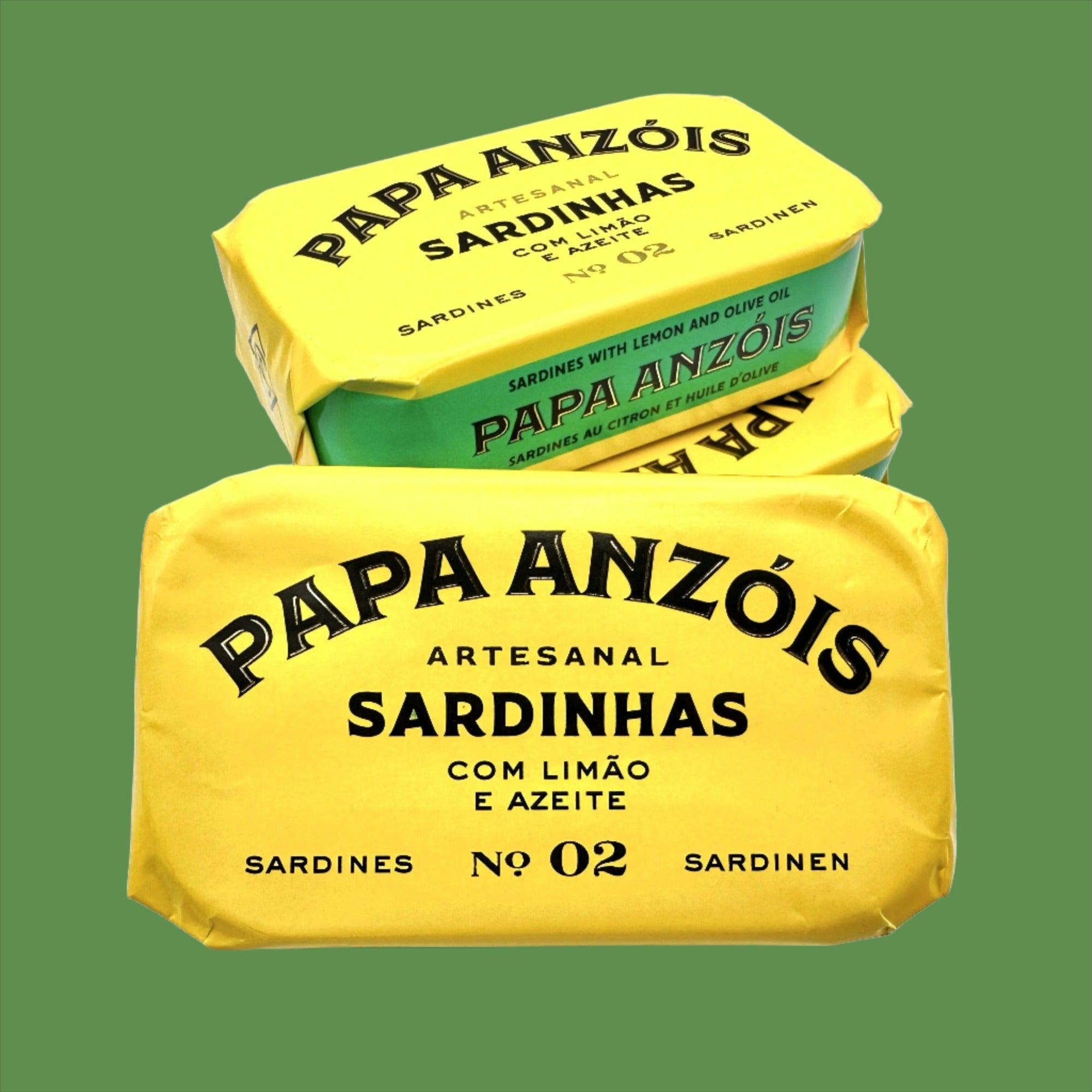 Sardinės pirmojo šalto spaudimo alyvuogių aliejuje su citrina | Papa Anzóis
