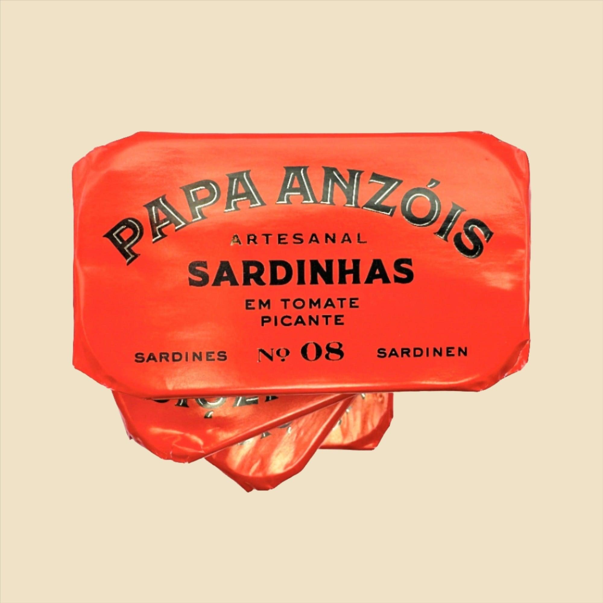 Sardinės aštriame pomidorų padaže su pirmojo šalto spaudimo alyvuogių aliejumi | Papa Anzóis