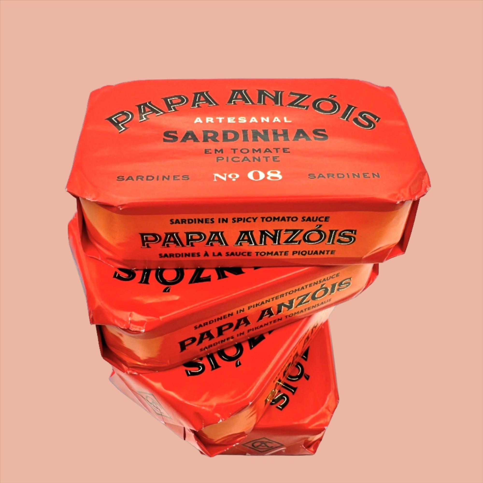 Sardinės aštriame pomidorų padaže su pirmojo šalto spaudimo alyvuogių aliejumi | Papa Anzóis