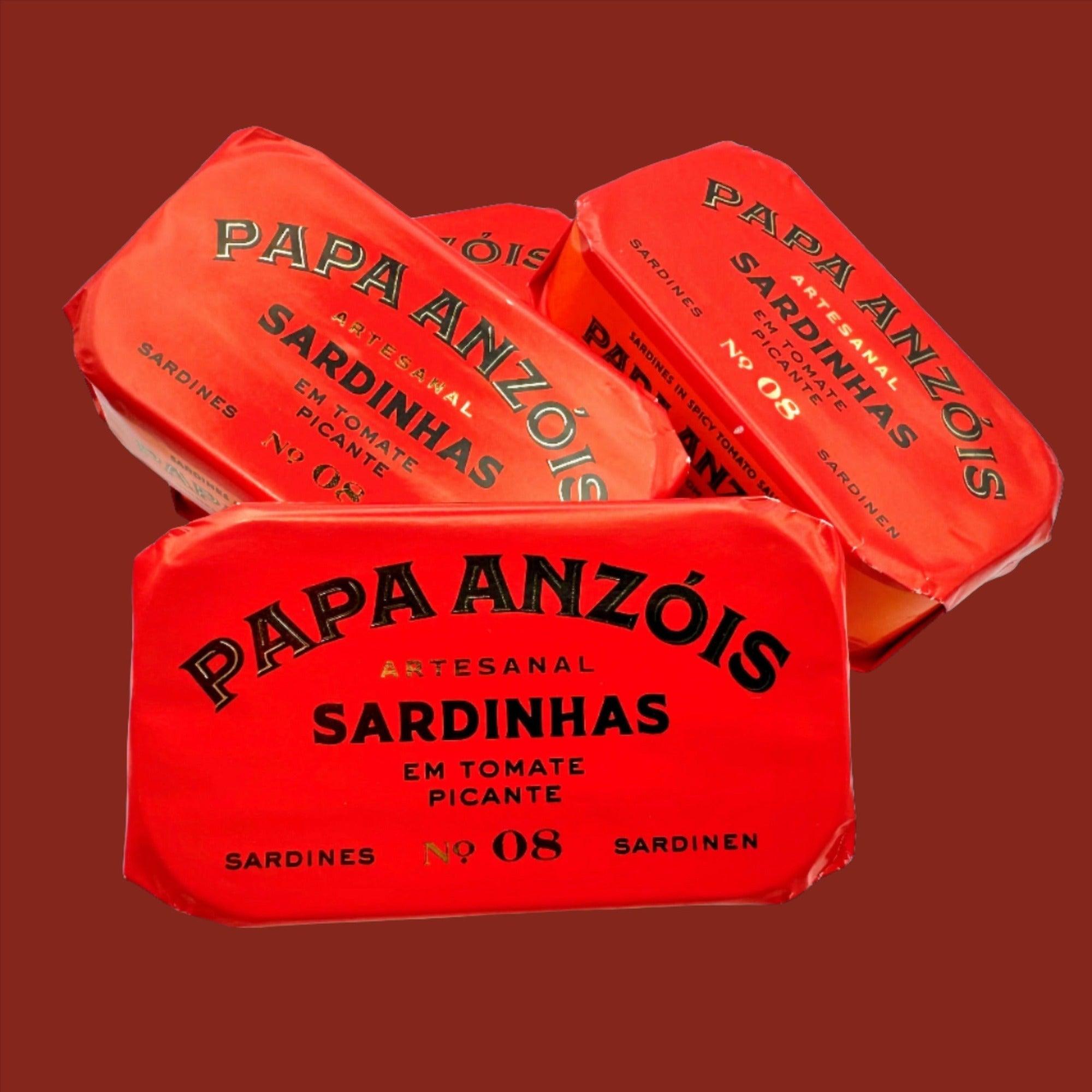 Sardinės aštriame pomidorų padaže su pirmojo šalto spaudimo alyvuogių aliejumi | Papa Anzóis