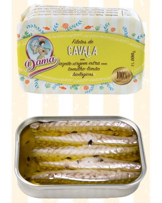 Skumbrių filė ekologiškame pirmojo spaudimo alyvuogių aliejuje su citrusiniais čiobreliais (BIO) | Dama