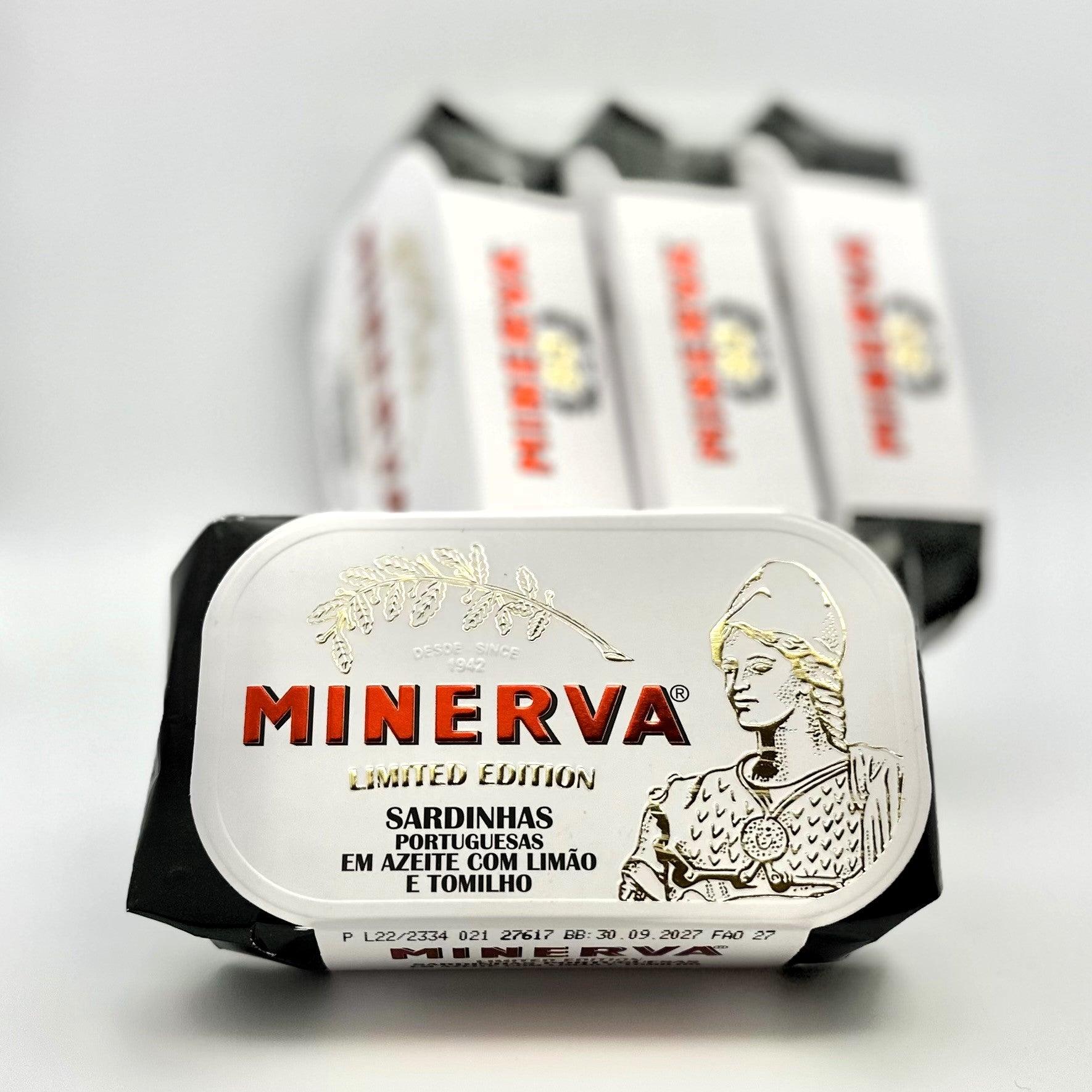 Sardinės alyvuogių aliejuje su citrina ir čiobreliais | Minerva Premium Limited