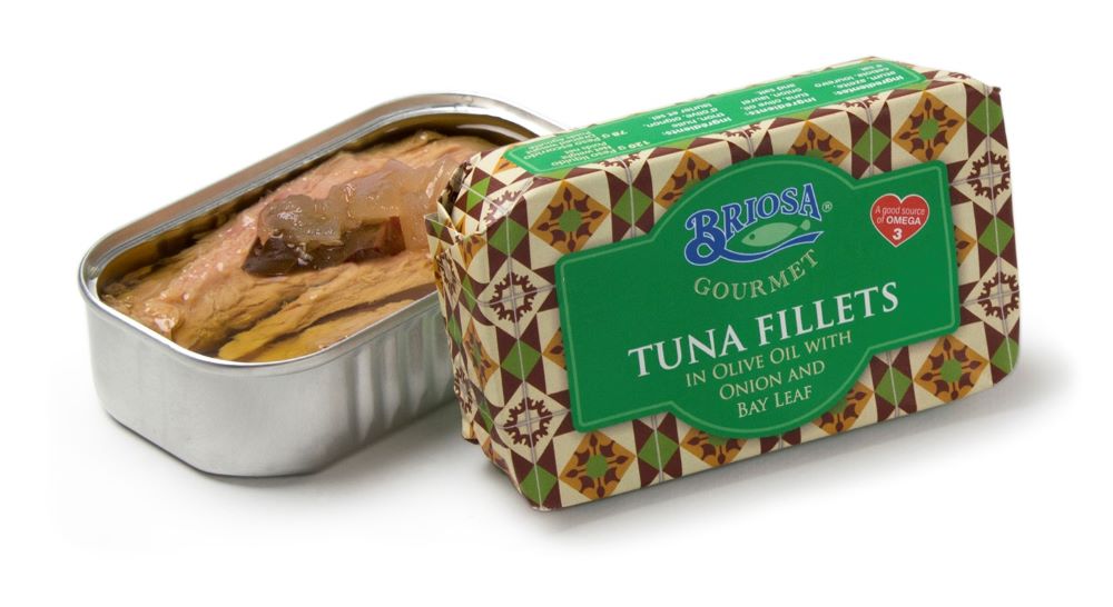 Tuna fillet in olive oil with onions and bay leaf | Briosa Gourmet