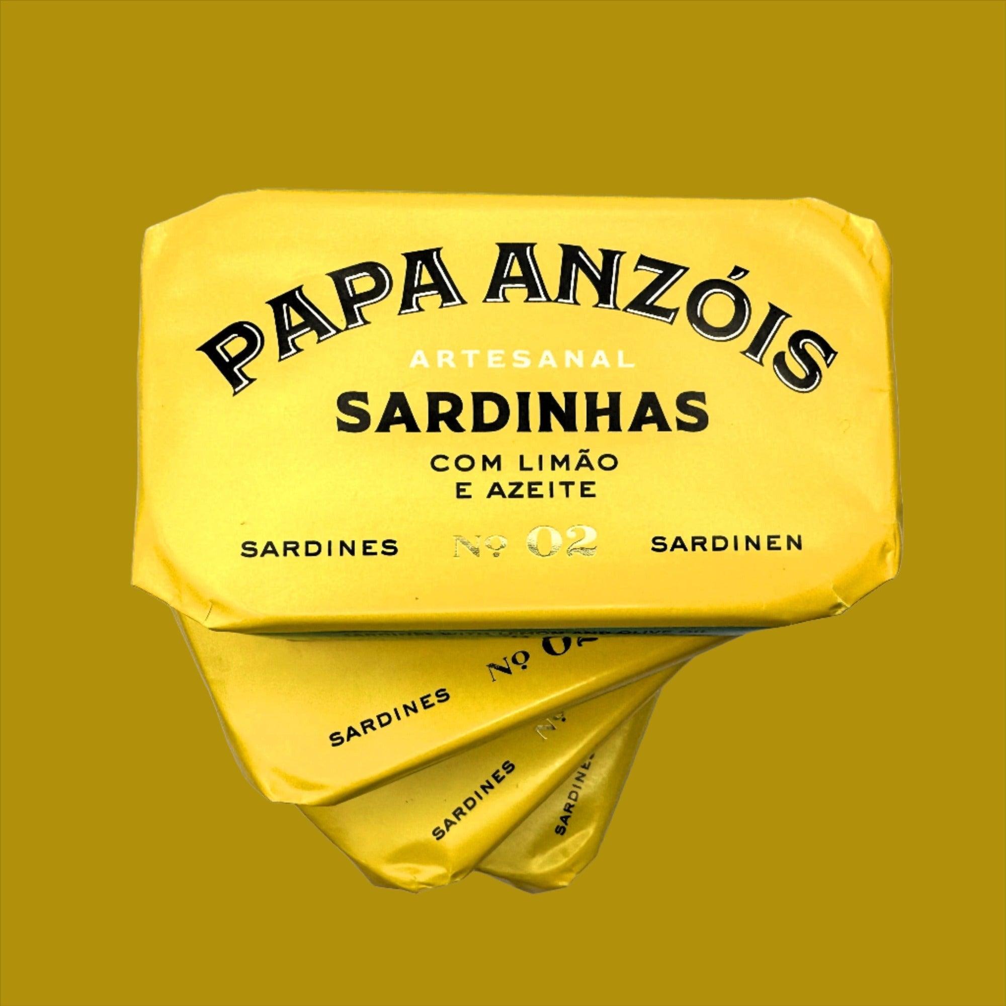 Sardines in olive oil with lemon | Papa Anzóis